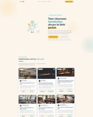 Chalk - Inspiring Teacher Landing Page Template