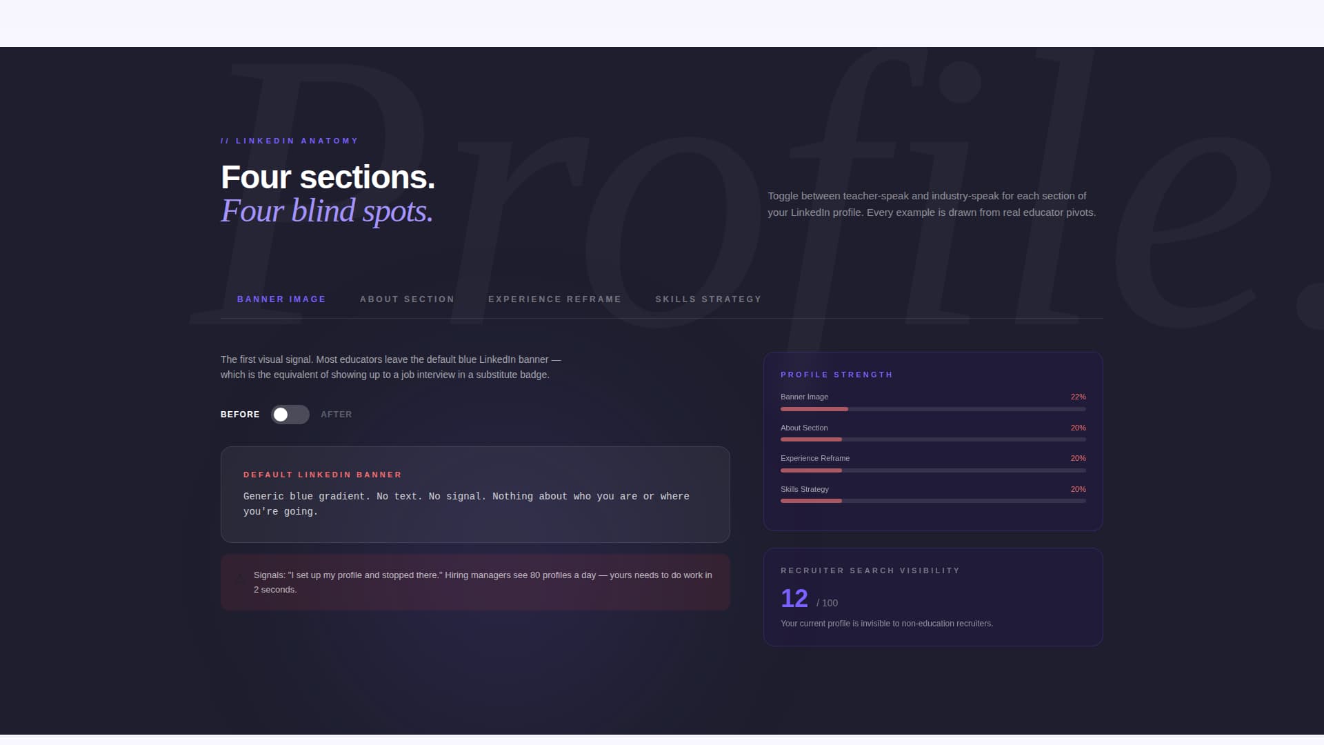 Educator - Polished Linkedin Landing Page Template