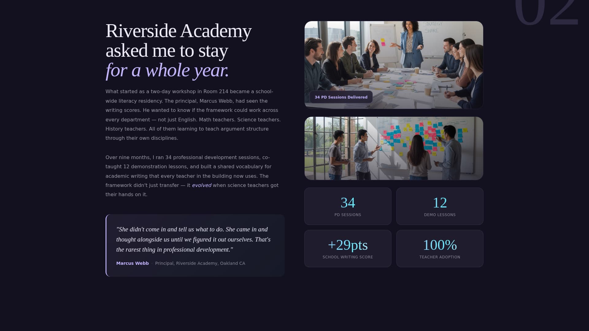 Pedagogue - Inspiring Teacher Landing Page Template