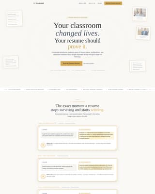 Teacher - Modern Professional Landing Page Template