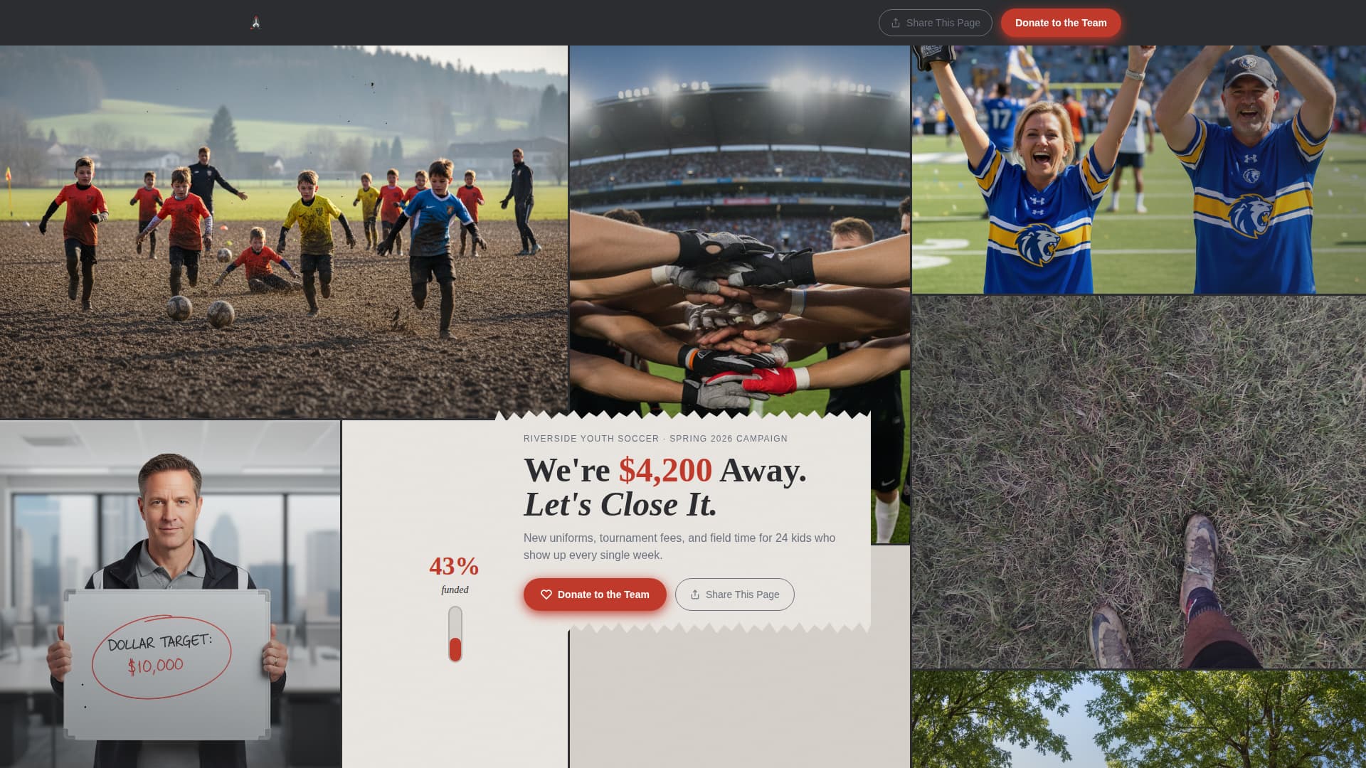 Rally - Powerful Fundraiser Landing Page Template