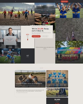 Rally - Powerful Fundraiser Landing Page Template