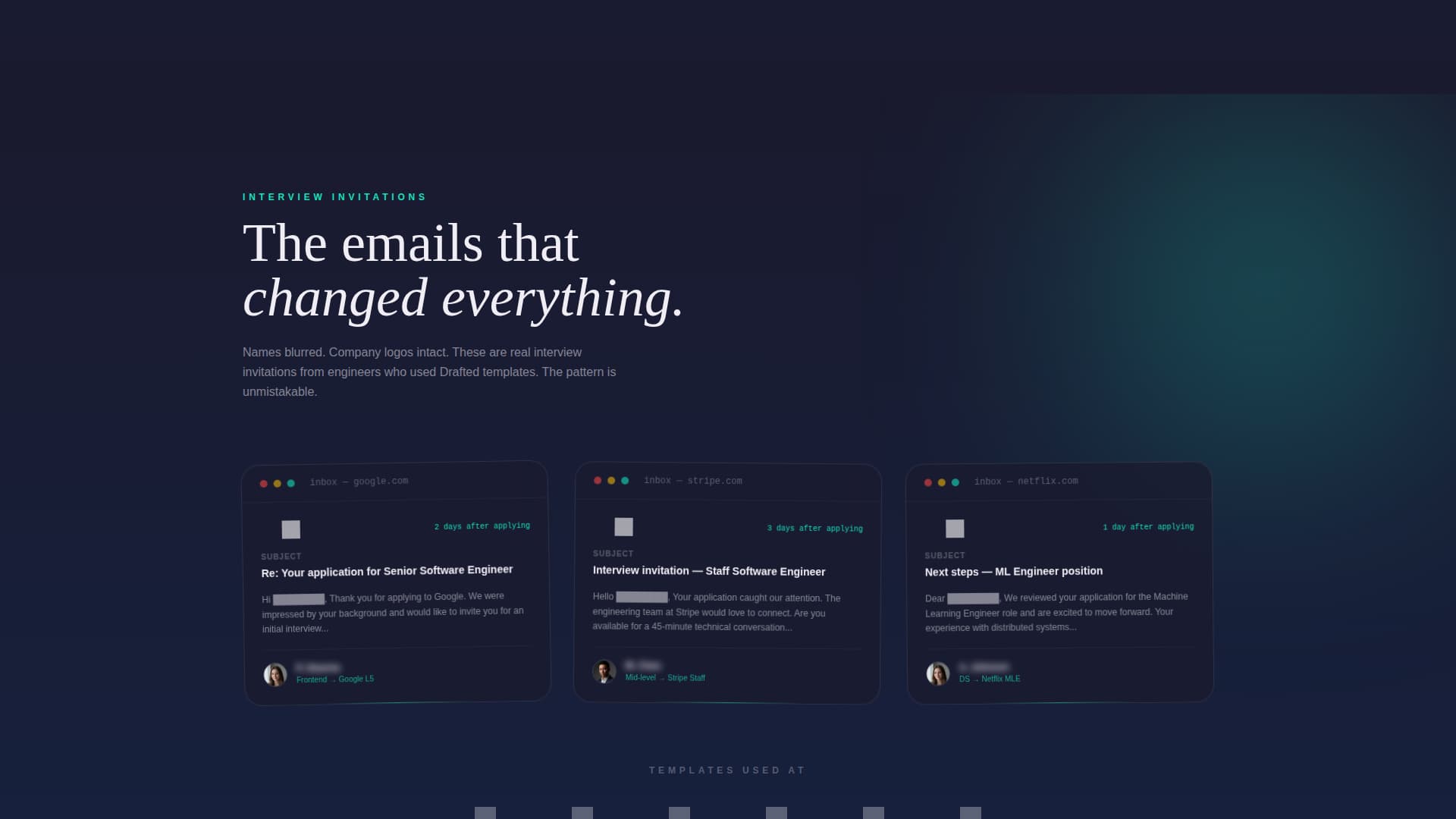 Drafted - Powerful Techprofessional Landing Page Template