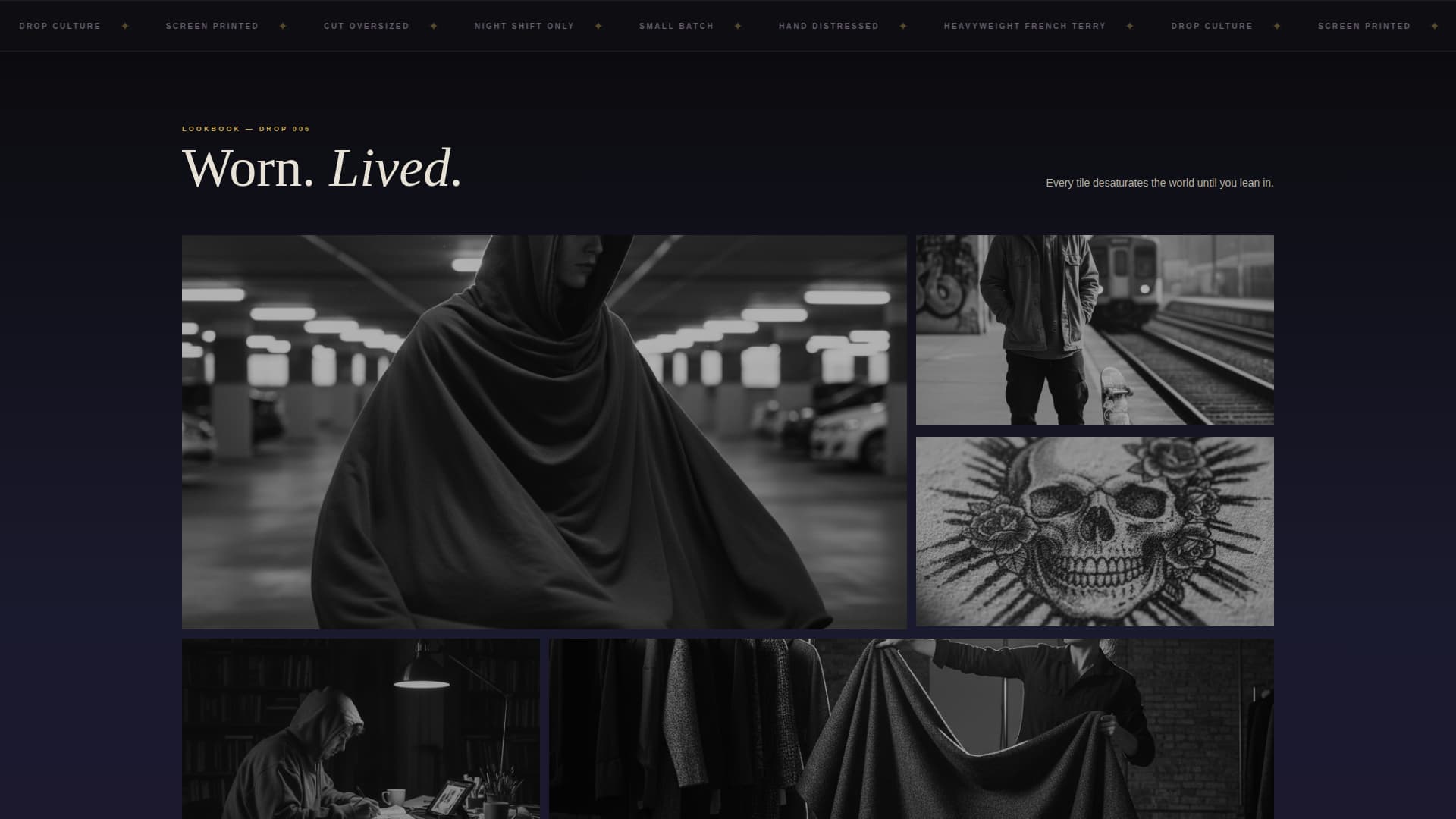 Streetwear & Urban Brand Professional Website Template