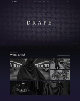 Streetwear & Urban Brand Professional Website Template