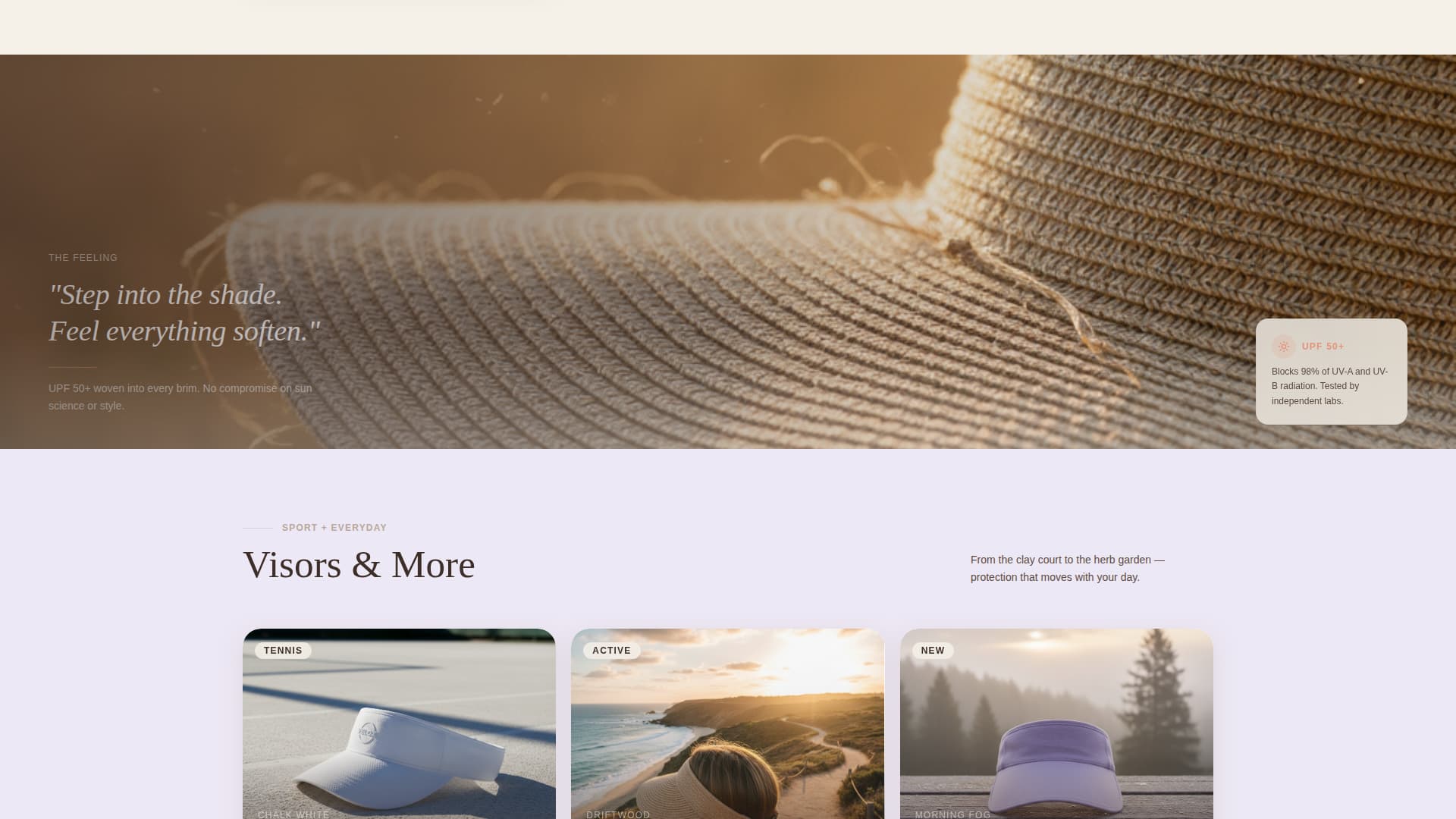 Hat & Headwear Brand Professional Website Template