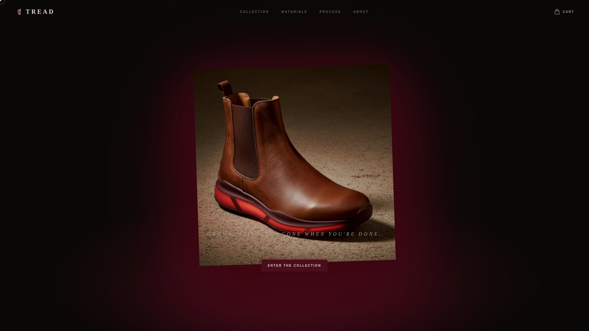 Footwear Brand Pricing Website Template