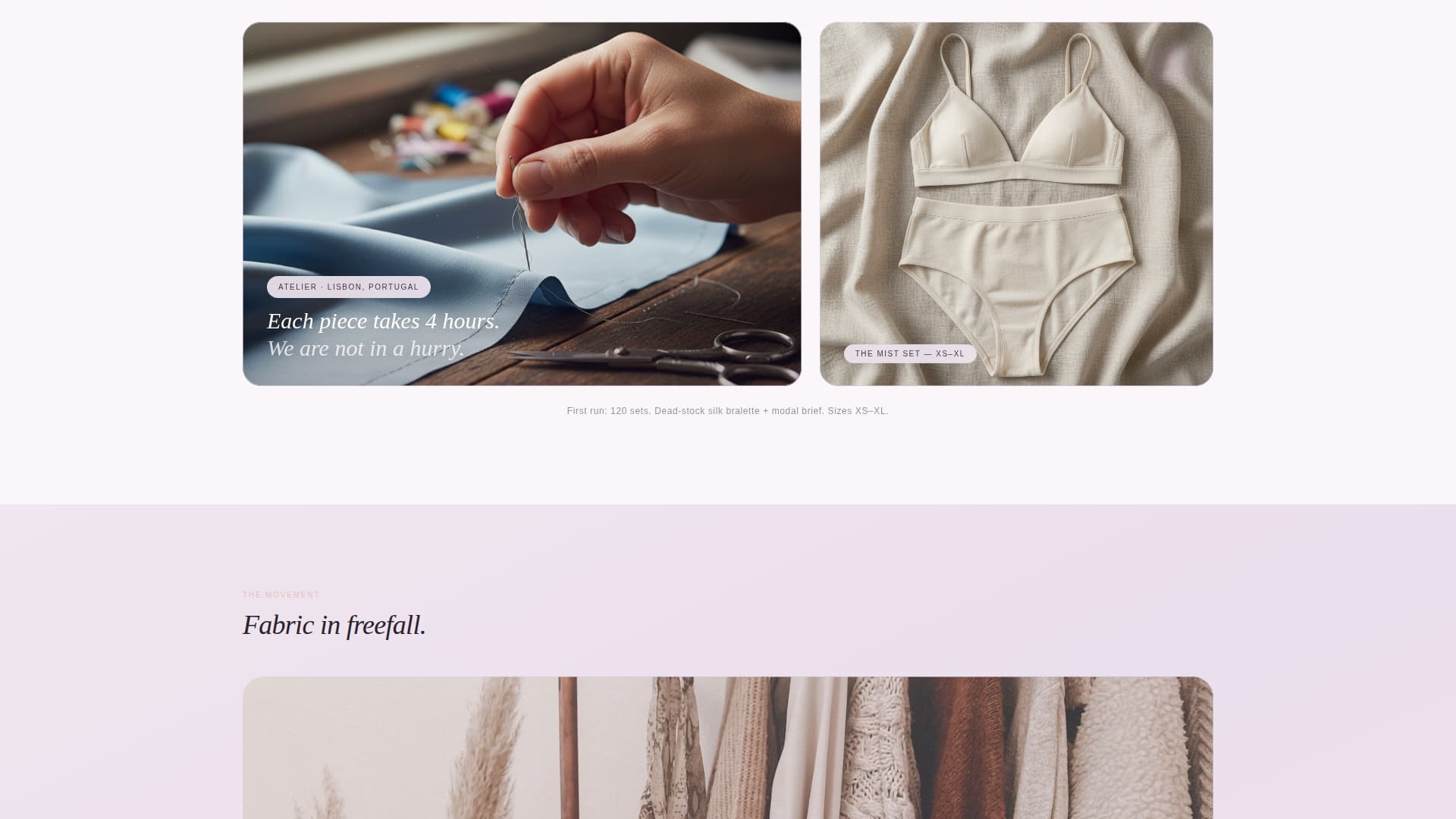 Lingerie & Intimate Wear Pre-Launch Website Template