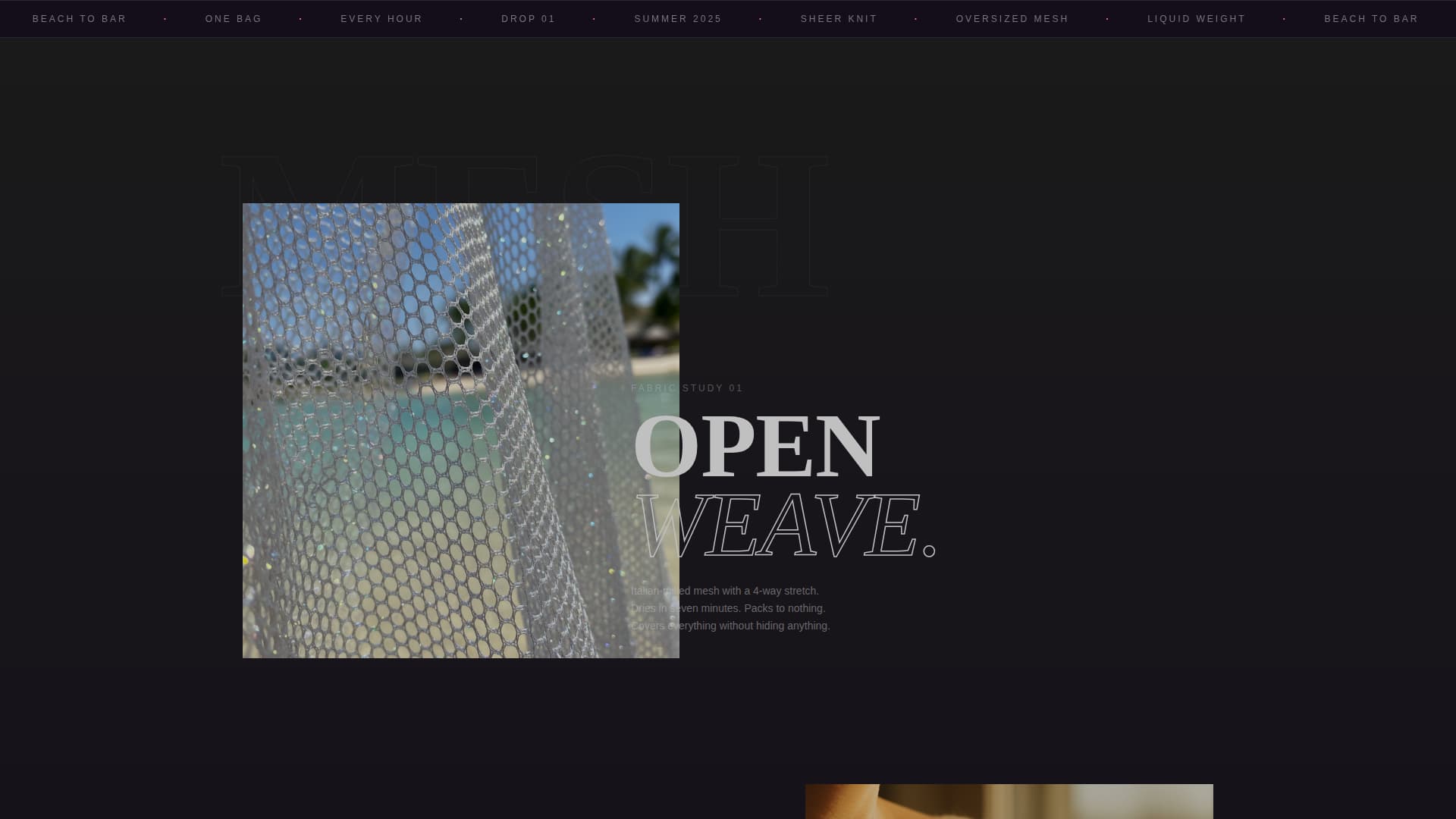 Swimwear & Beachwear Pre-Launch Website Template