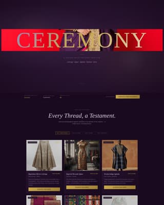 Bridal & Occasion Wear Specialist Booking Website Template