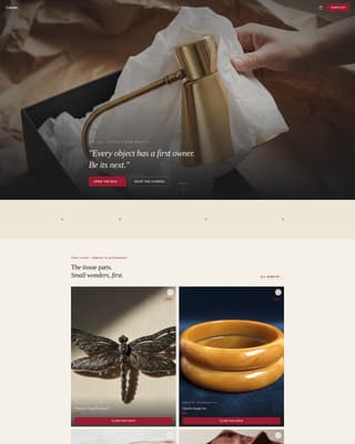Vintage Fashion Blog Website Template