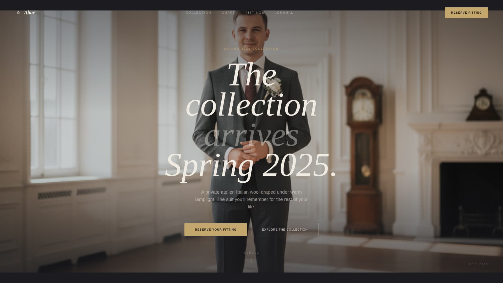 Altar - Refined Atelier Landing Page Template