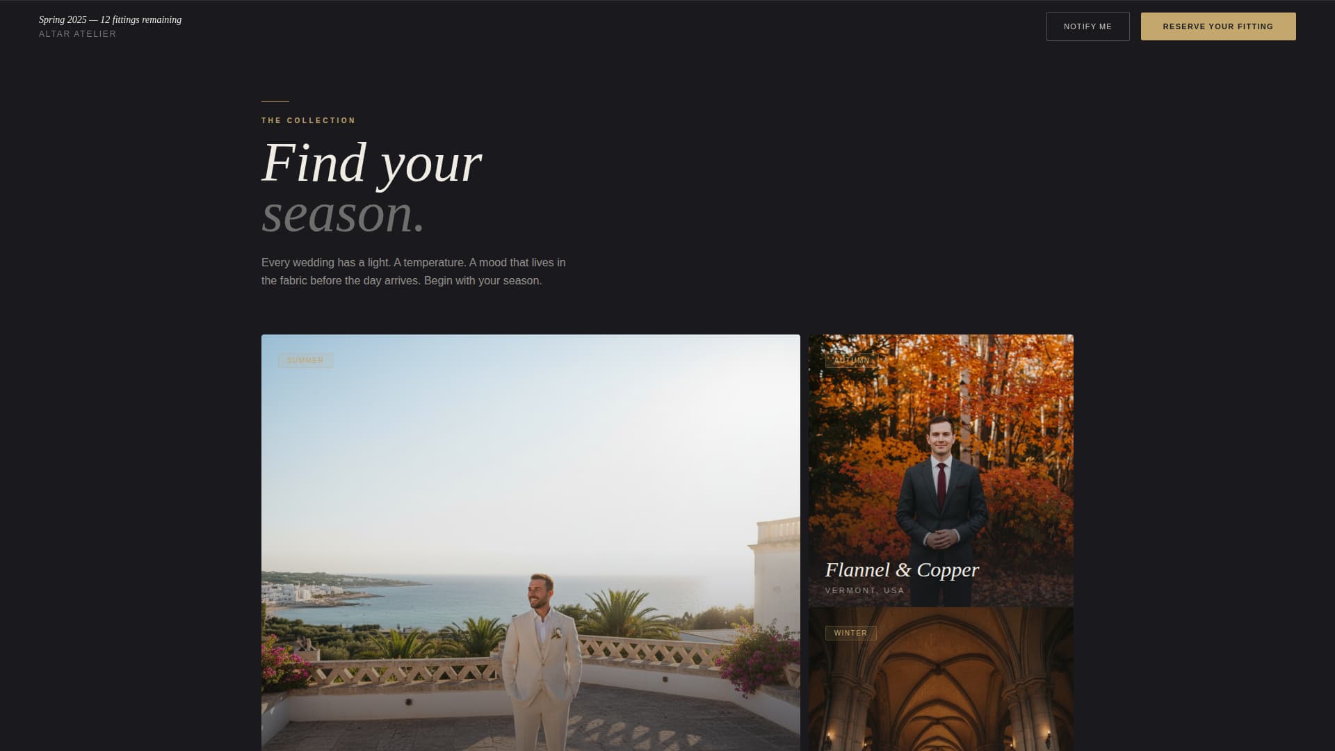 Altar - Refined Atelier Landing Page Template