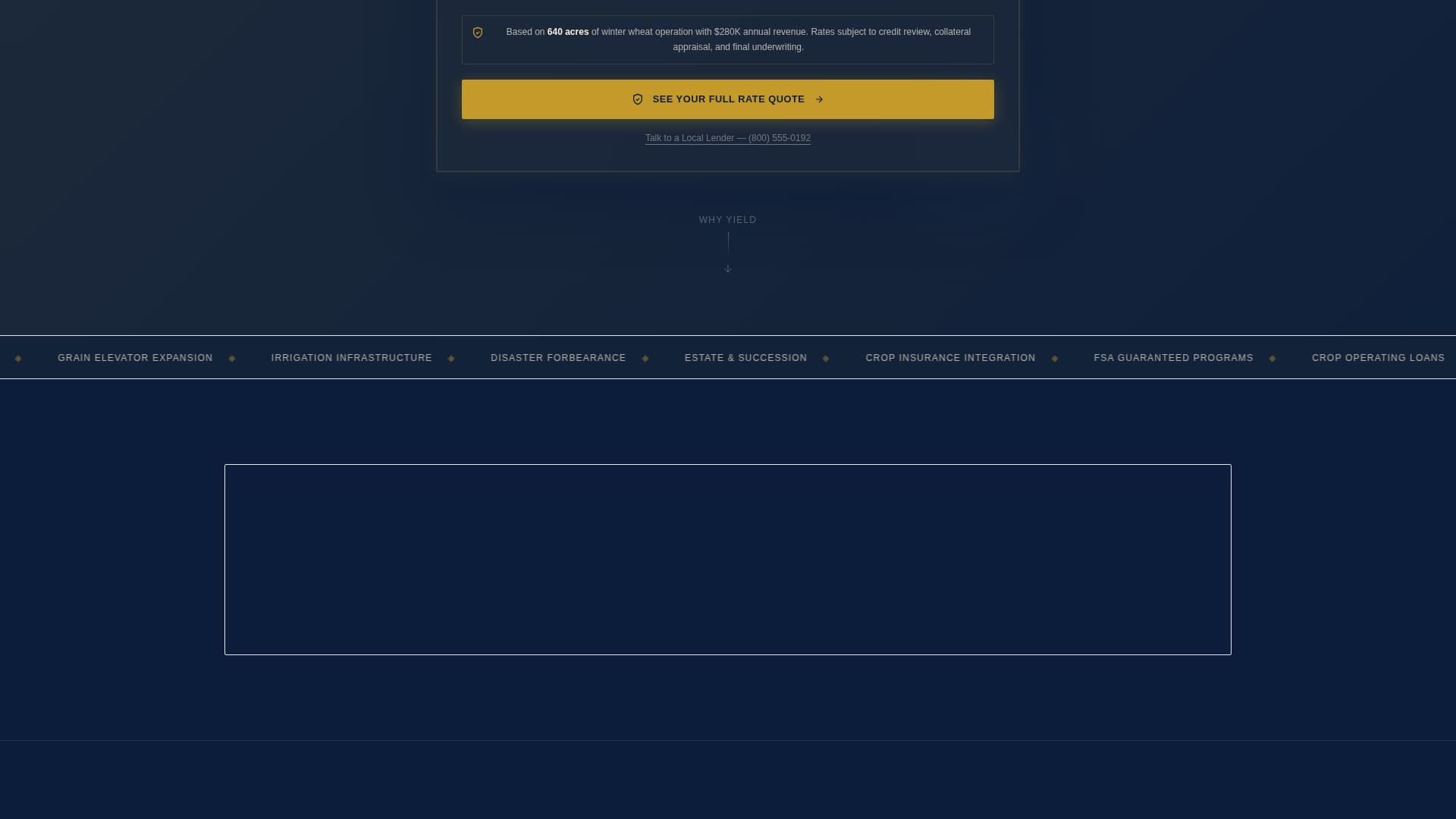 Bank & Financial Institution Cost Calculator Website Template