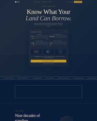Bank & Financial Institution Cost Calculator Website Template