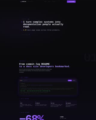 Redline - Immersive Technicalwriter Landing Page Template