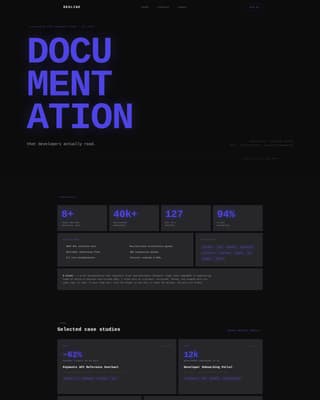 Redline - Bold Technicalwriter Landing Page Template