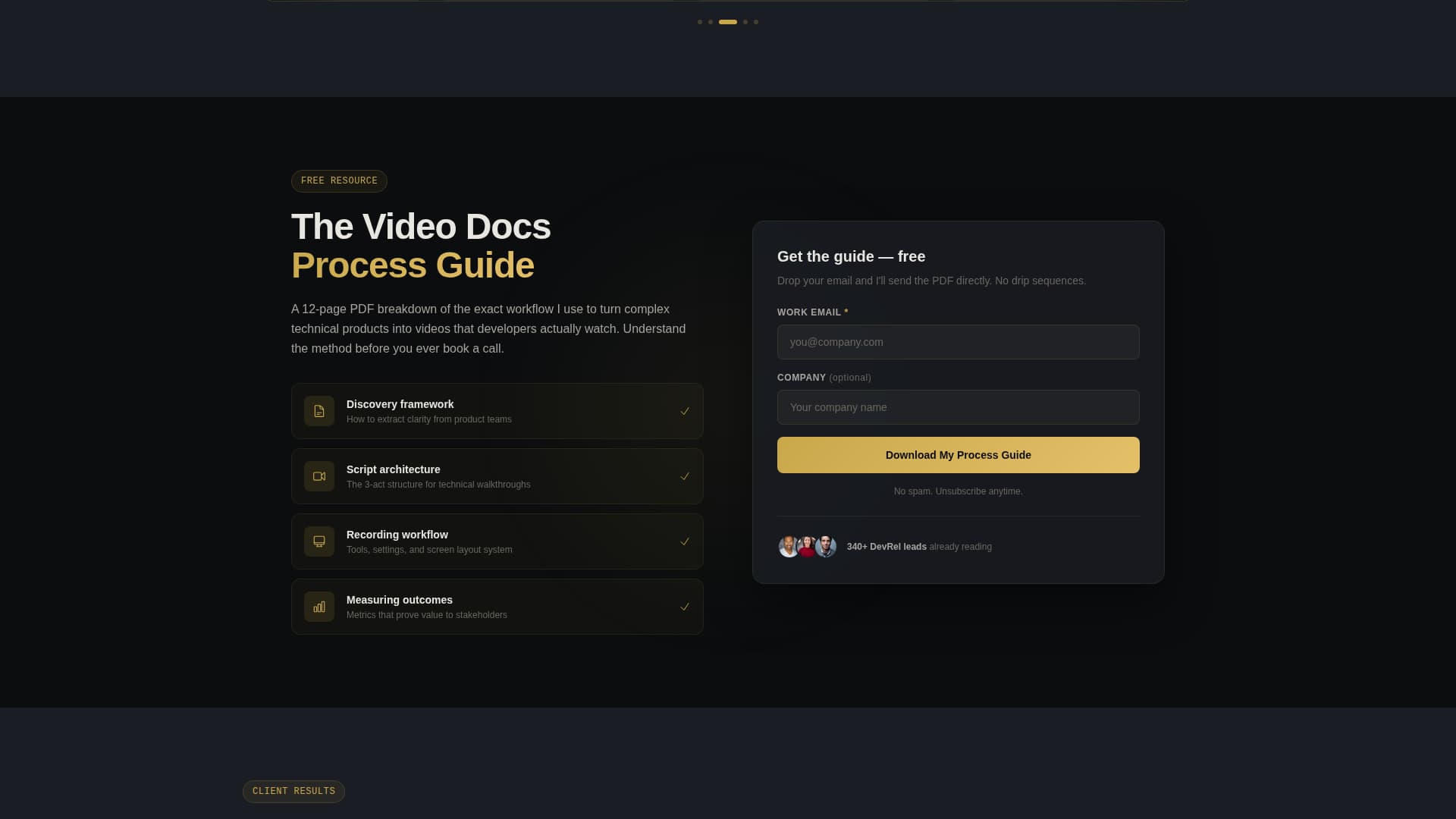 Folio - Stunning Technicalwriter Landing Page Template