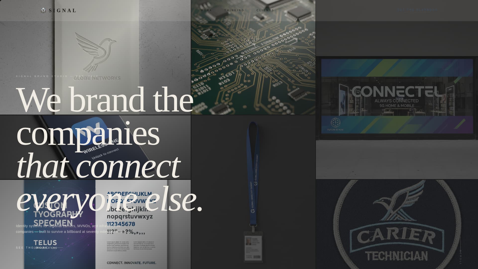 Signal - Bold Telecommunications Landing Page Template
