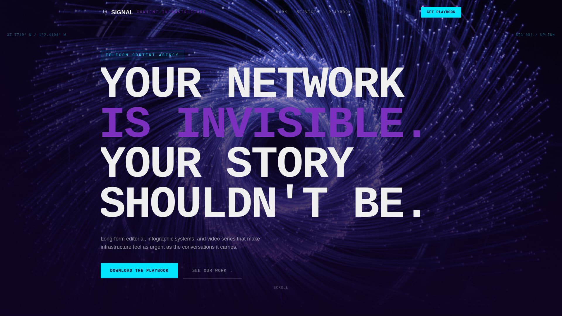 Signal - Bold Telecommarketing Landing Page Template