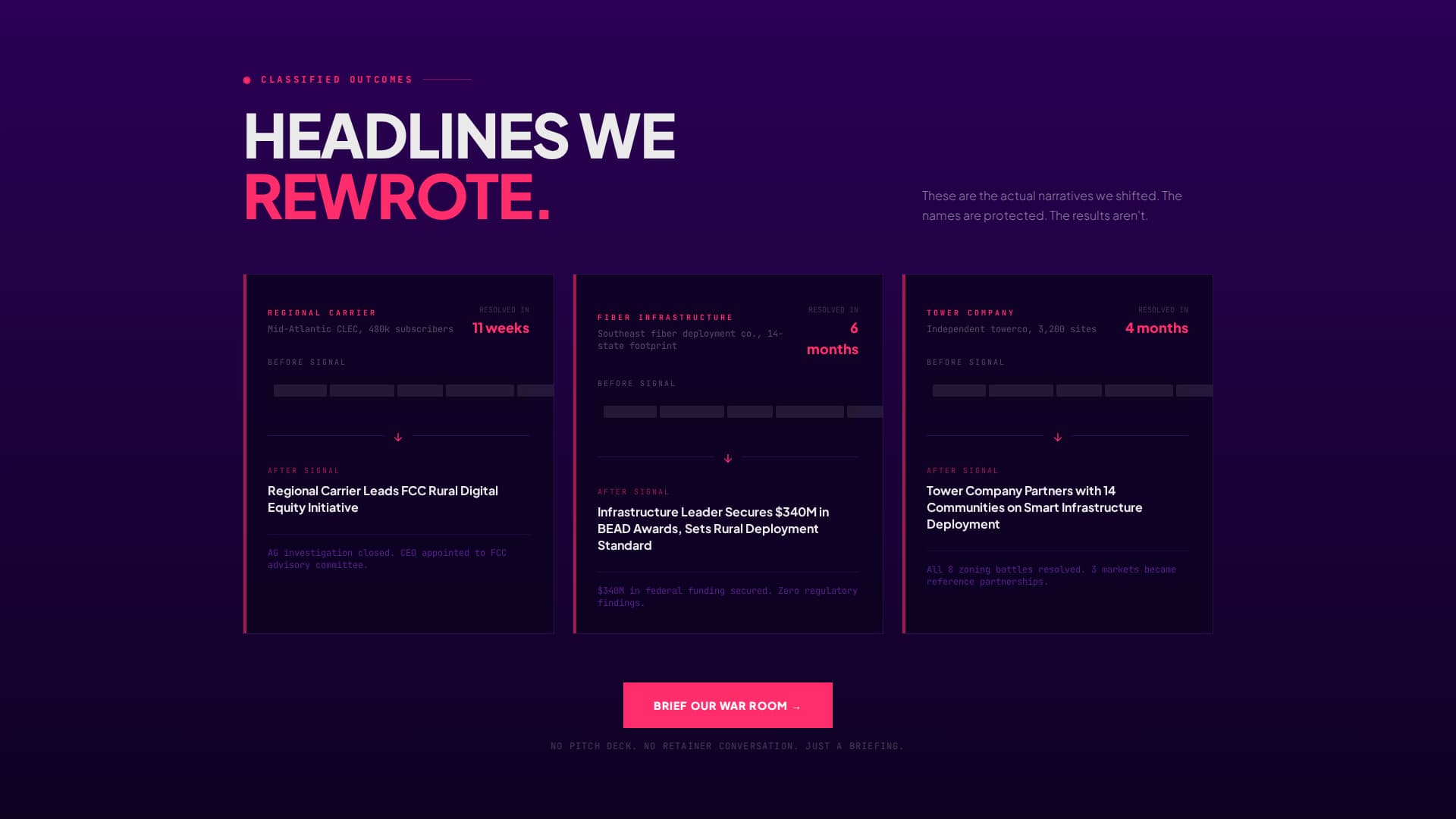 Signal - Highvoltage Telecommunications Landing Page Template