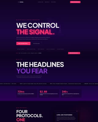 Signal - Highvoltage Telecommunications Landing Page Template