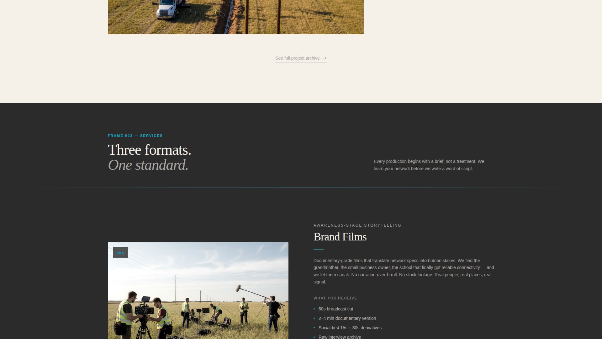 Signal - Cinematic Telco Landing Page Template