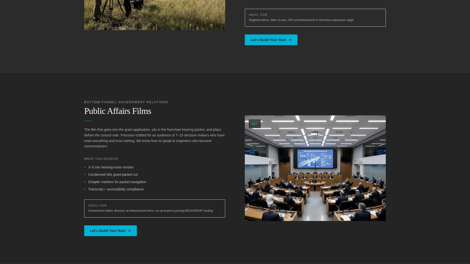 Signal - Cinematic Telco Landing Page Template