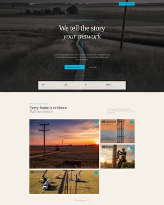 Signal - Cinematic Telco Landing Page Template