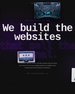 Telecommunications Marketing & Agency Specialist Portfolio Website Template