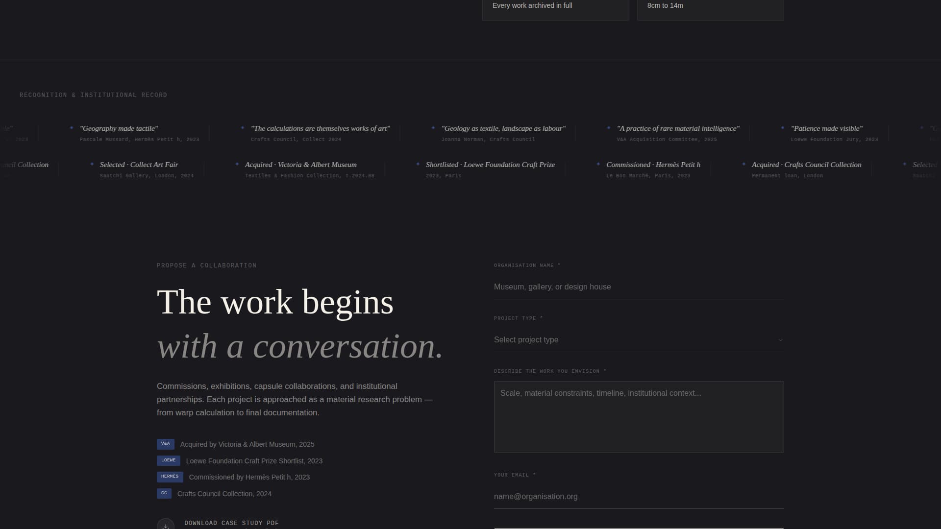 Weave - Artisan Textile Landing Page Template