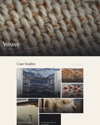 Weave - Artisan Textile Landing Page Template