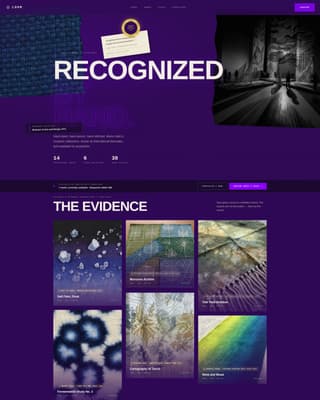 Loom - Awardwinning Textileartist Landing Page Template