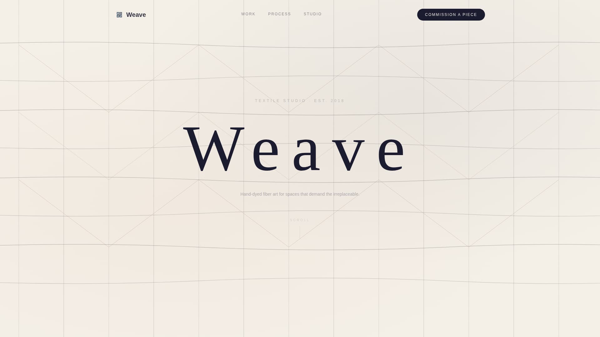 Textile Artist Portfolio Portfolio Website Template