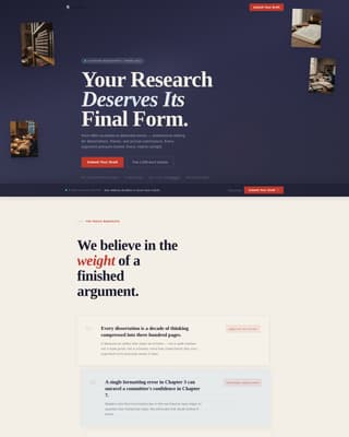 Thesis - Polished Dissertation Landing Page Template