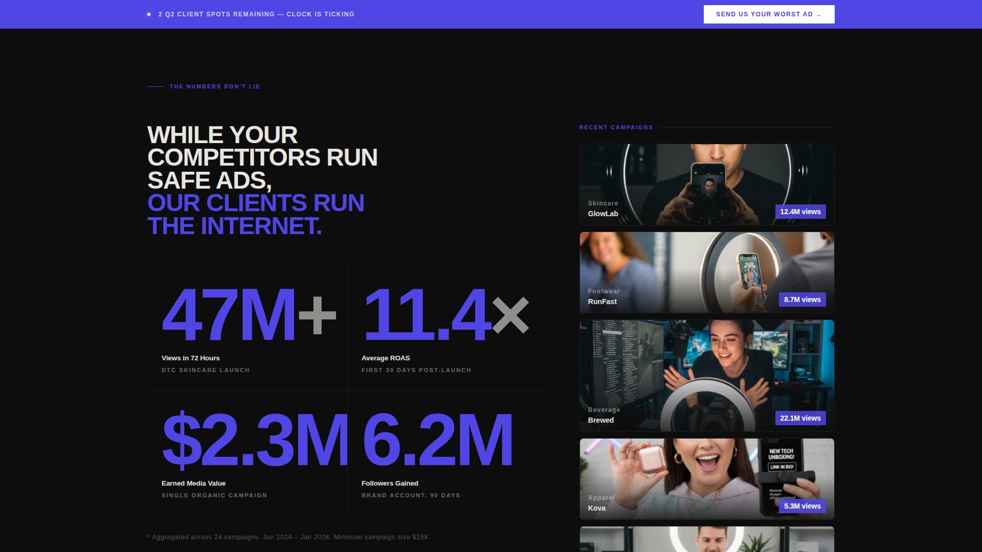 Viral - Bold Tiktok Landing Page Template