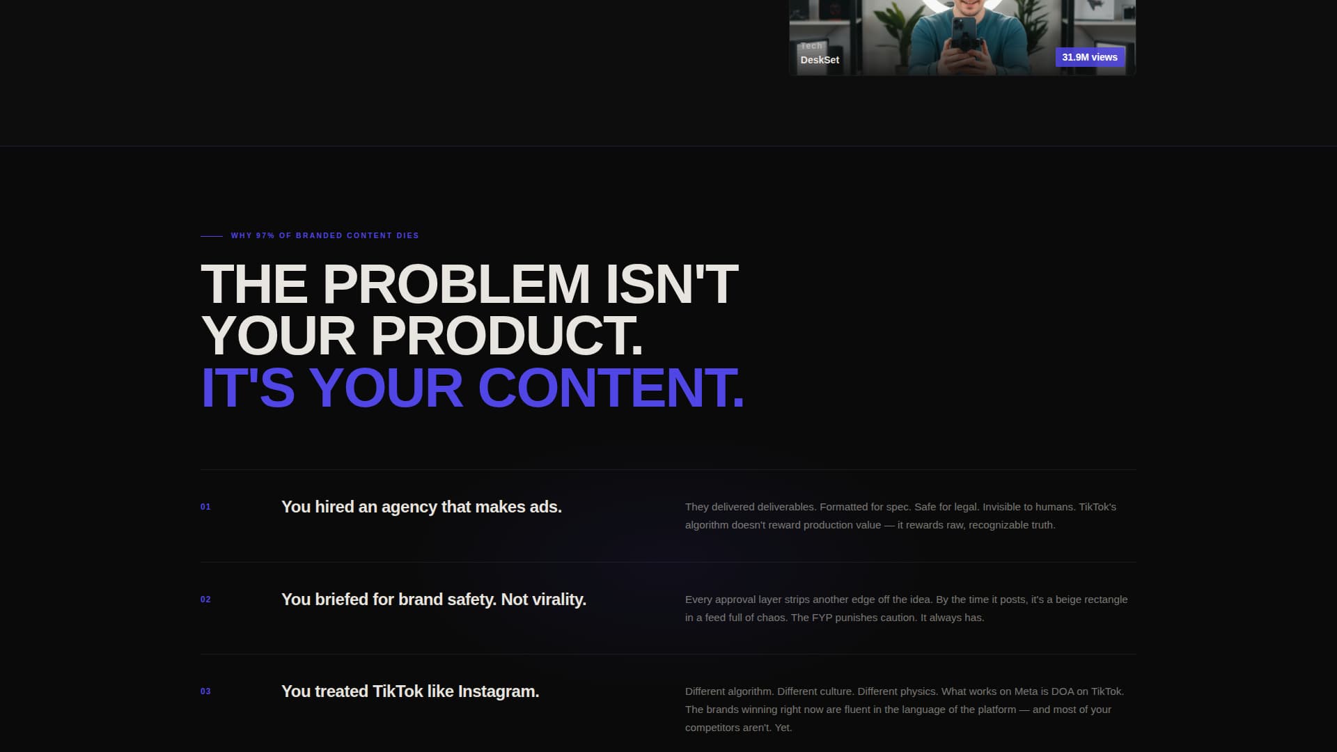 Viral - Bold Tiktok Landing Page Template