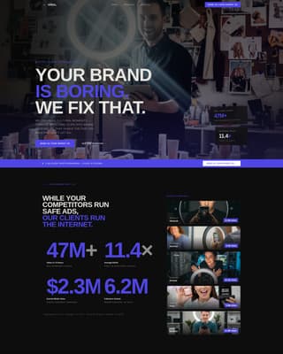 Viral - Bold Tiktok Landing Page Template