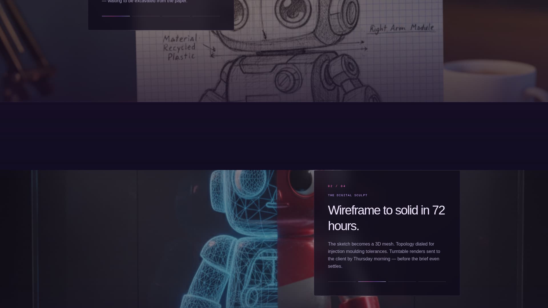 Plaything - Iridescent Toydesigner Landing Page Template