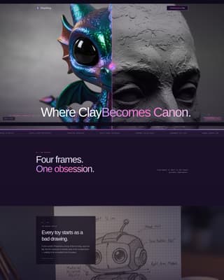 Plaything - Iridescent Toydesigner Landing Page Template