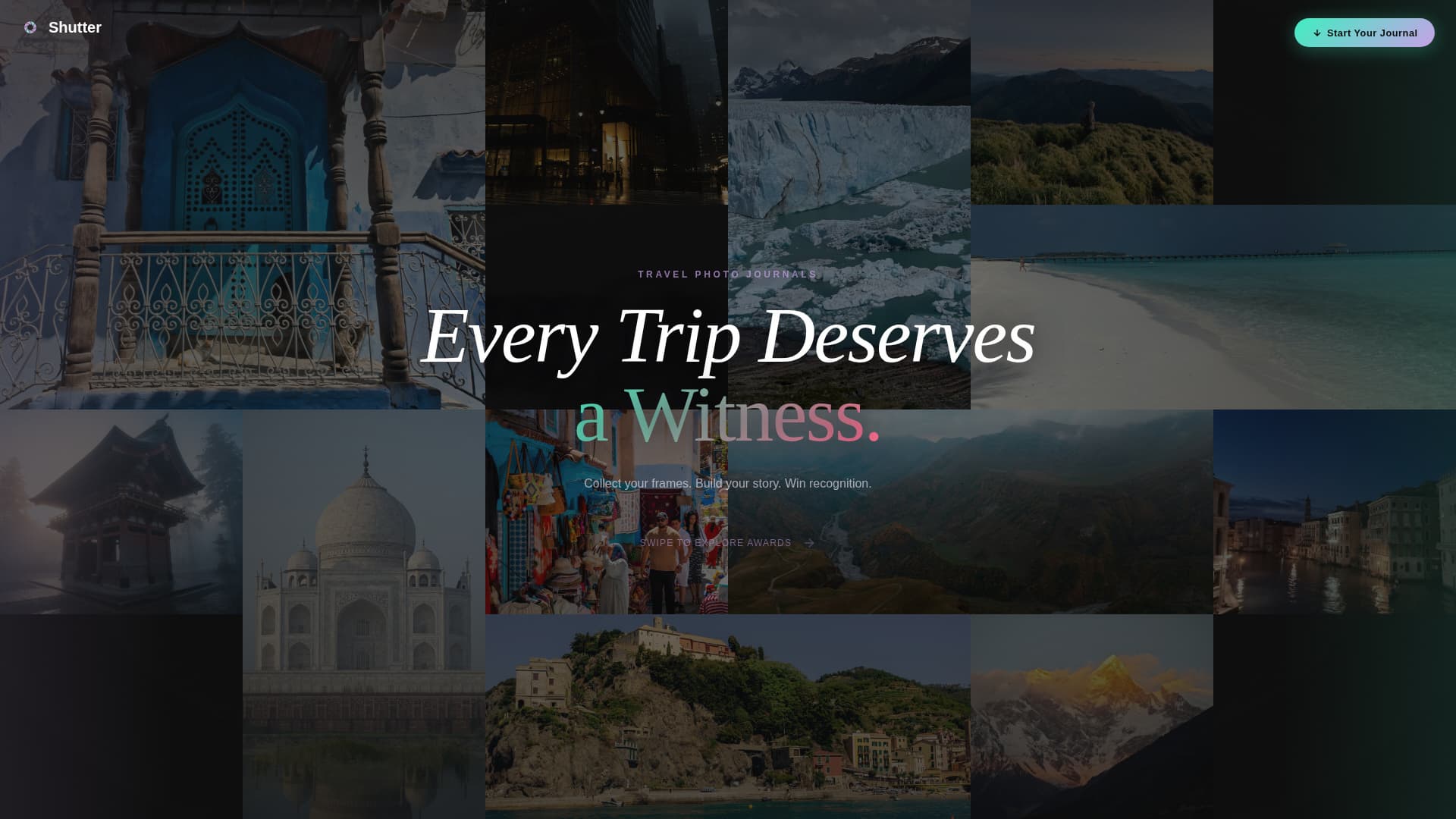 Shutter - Wanderlust Travel Landing Page Template