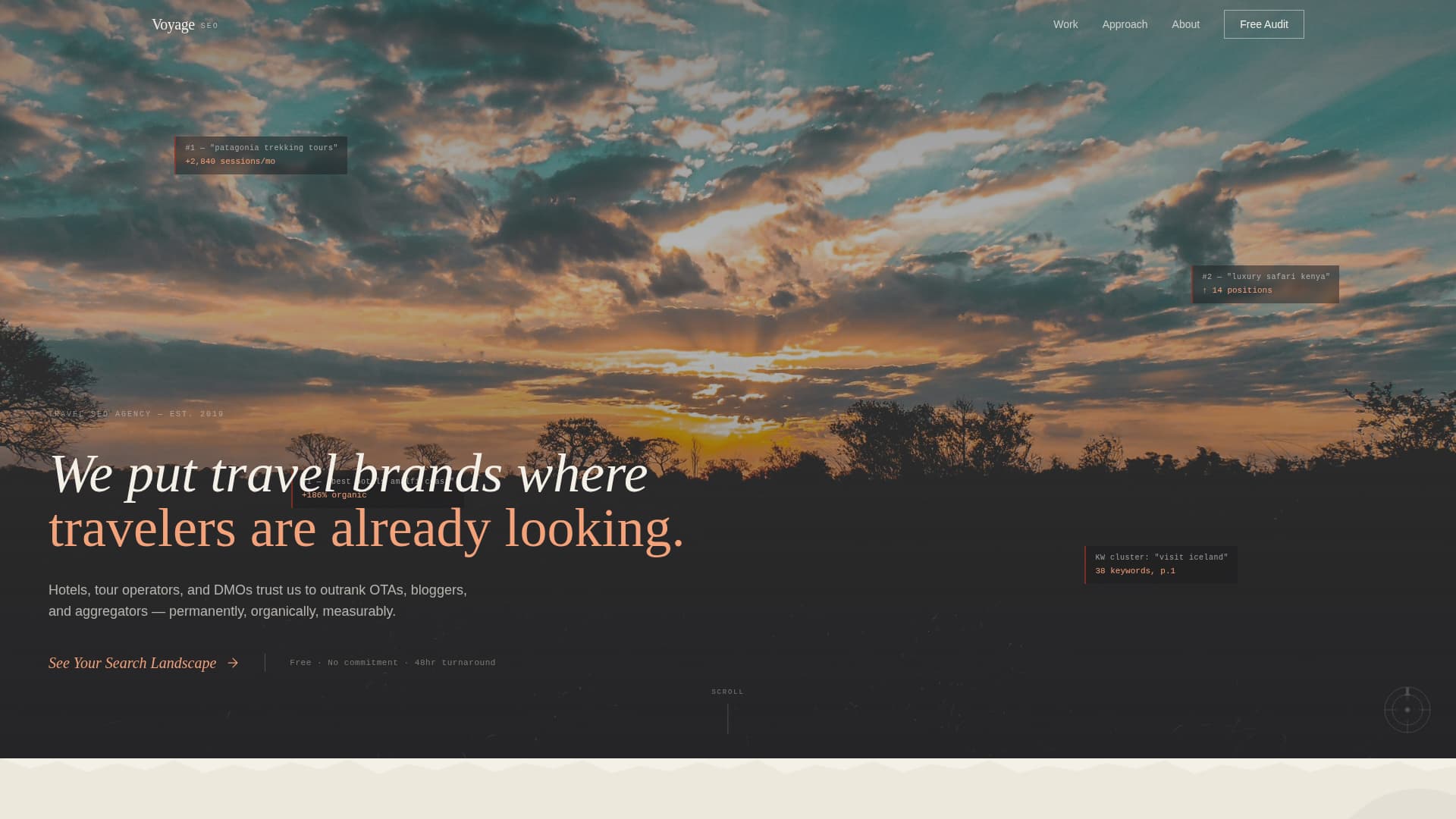 Travel Marketing & Agency Portfolio Website Template