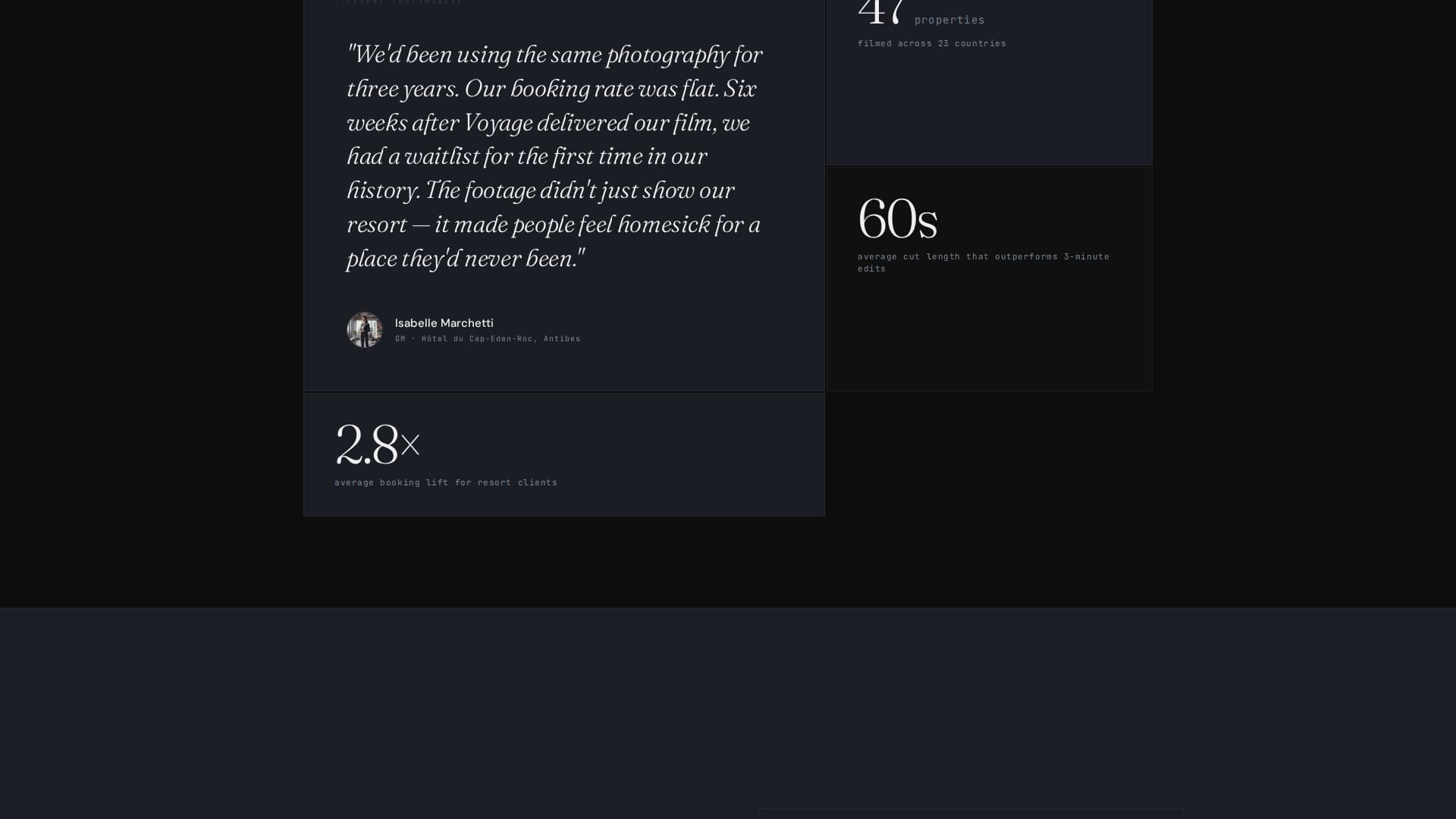 Voyage - Cinematic Travel Landing Page Template