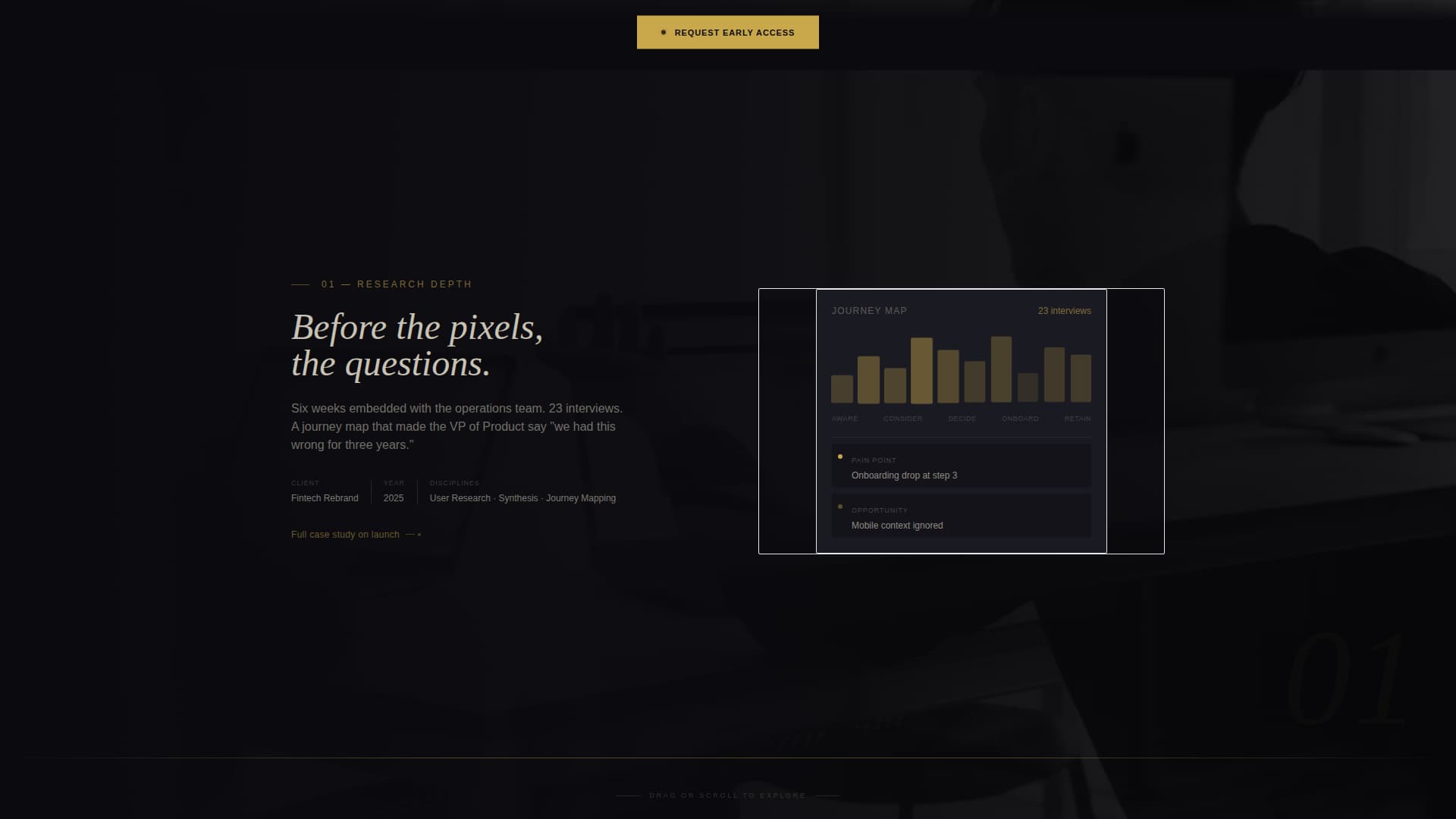 UI/UX Designer Portfolio Pre-Launch Website Template