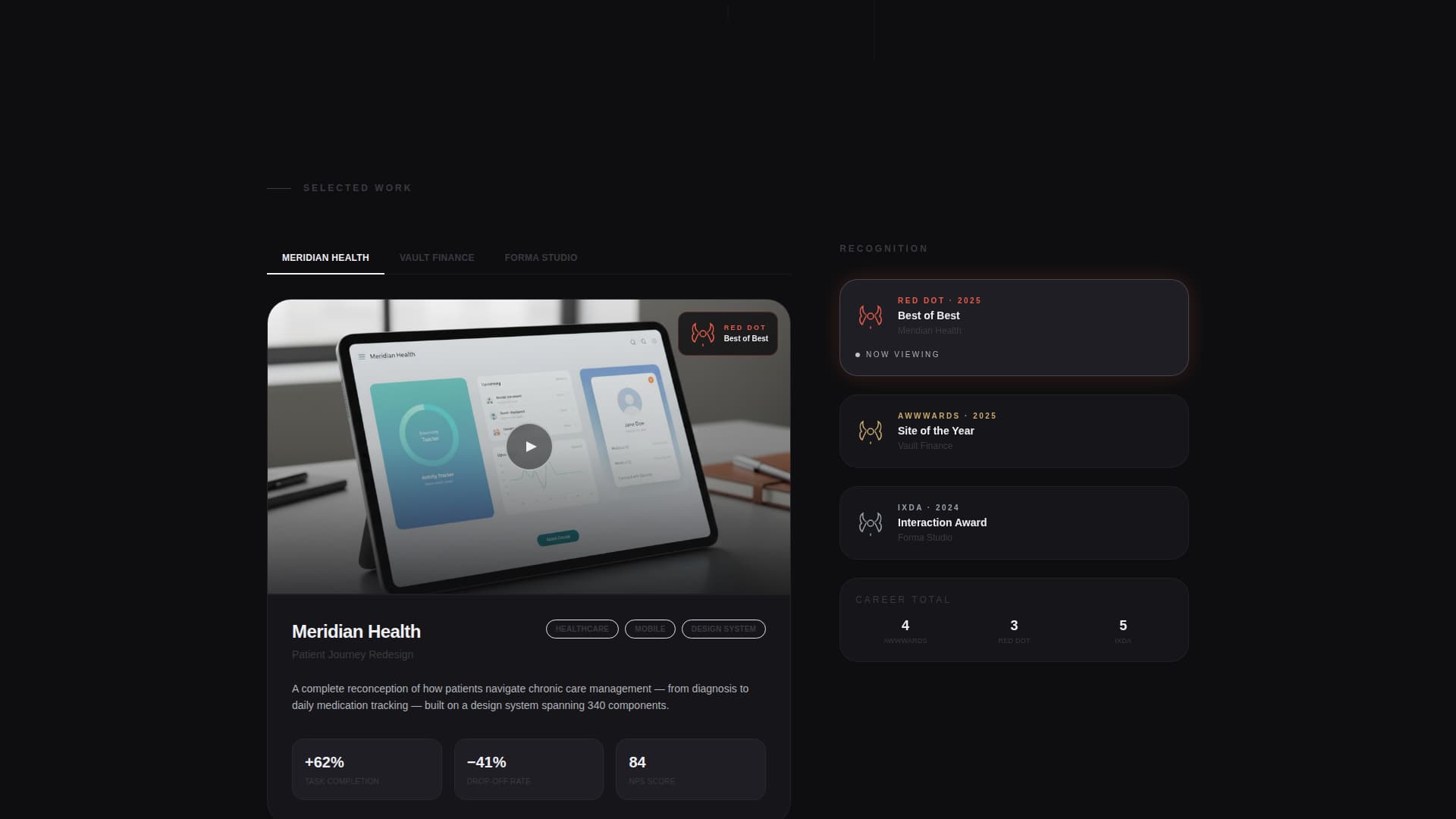 UI/UX Designer Portfolio Specialist Portfolio Website Template