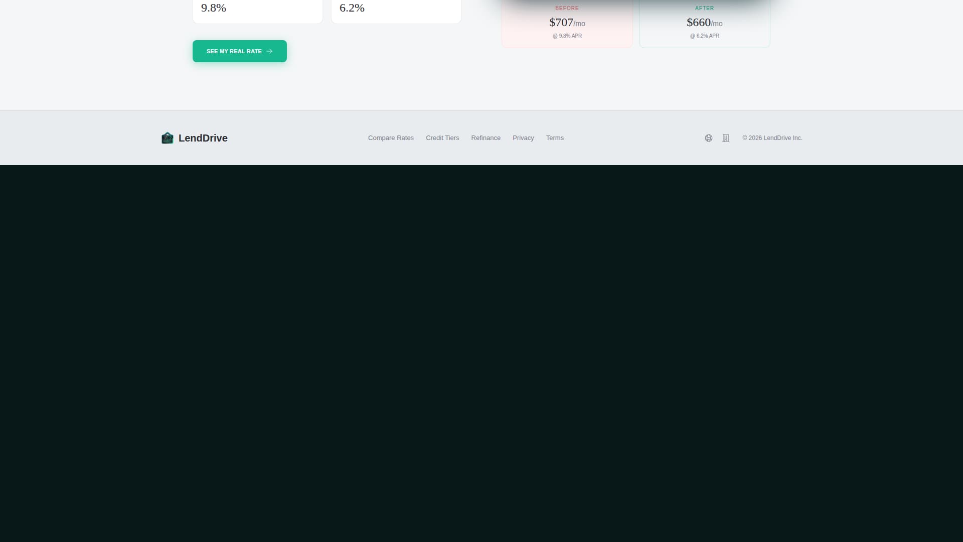 Mortgage & Lending Cost Calculator Website Template