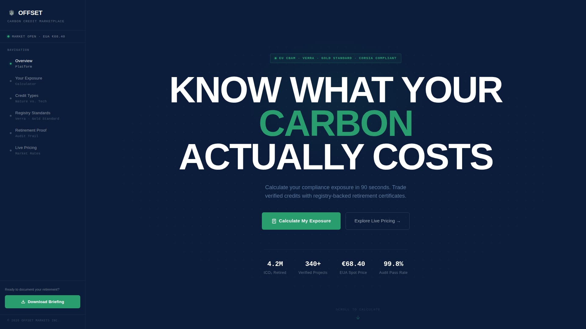 Commodity & Forex Trading Cost Calculator Website Template