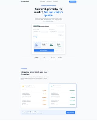 Real Estate Finance Cost Calculator Website Template