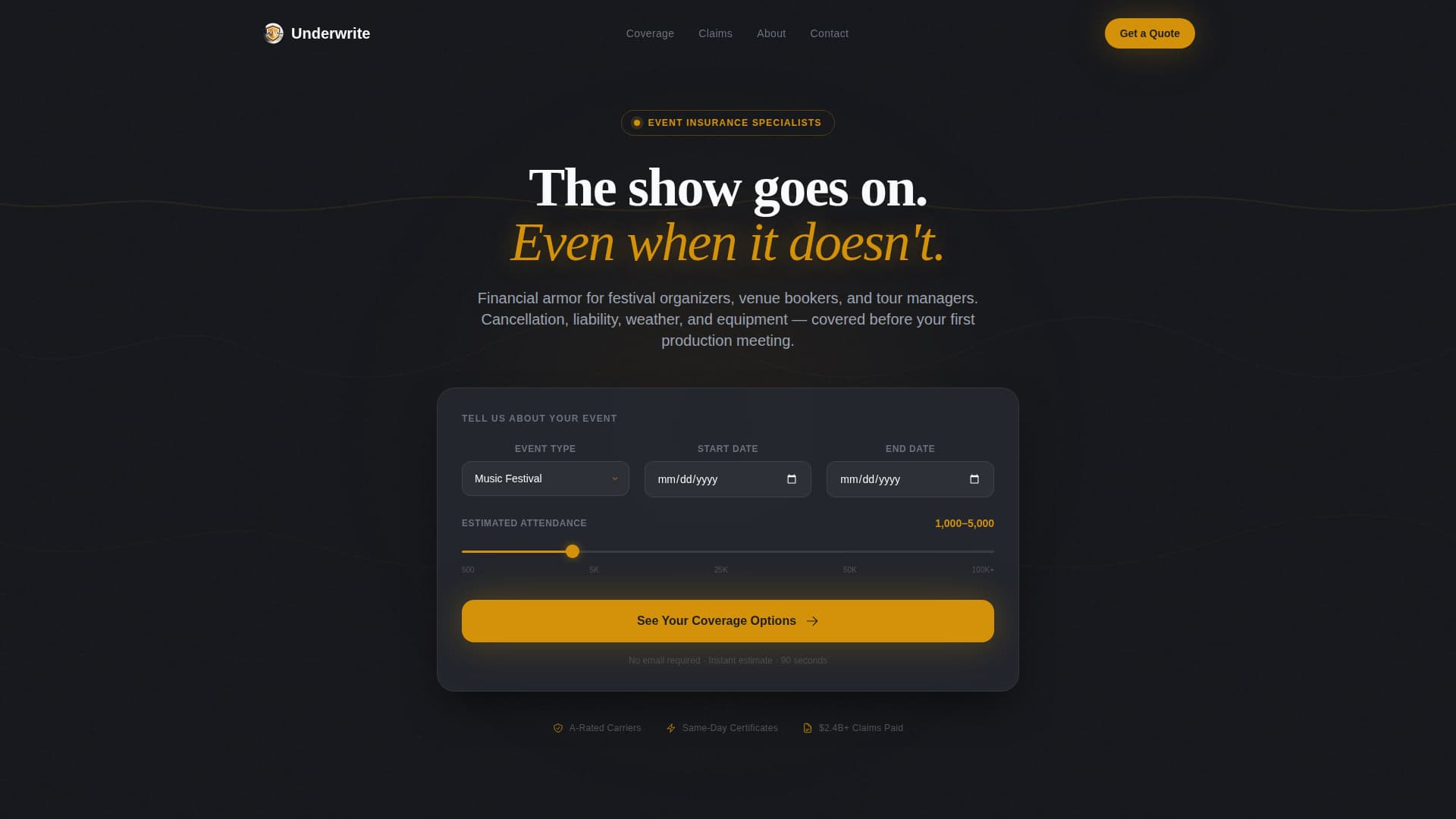 Specialty Insurance Specialist Professional Website Template