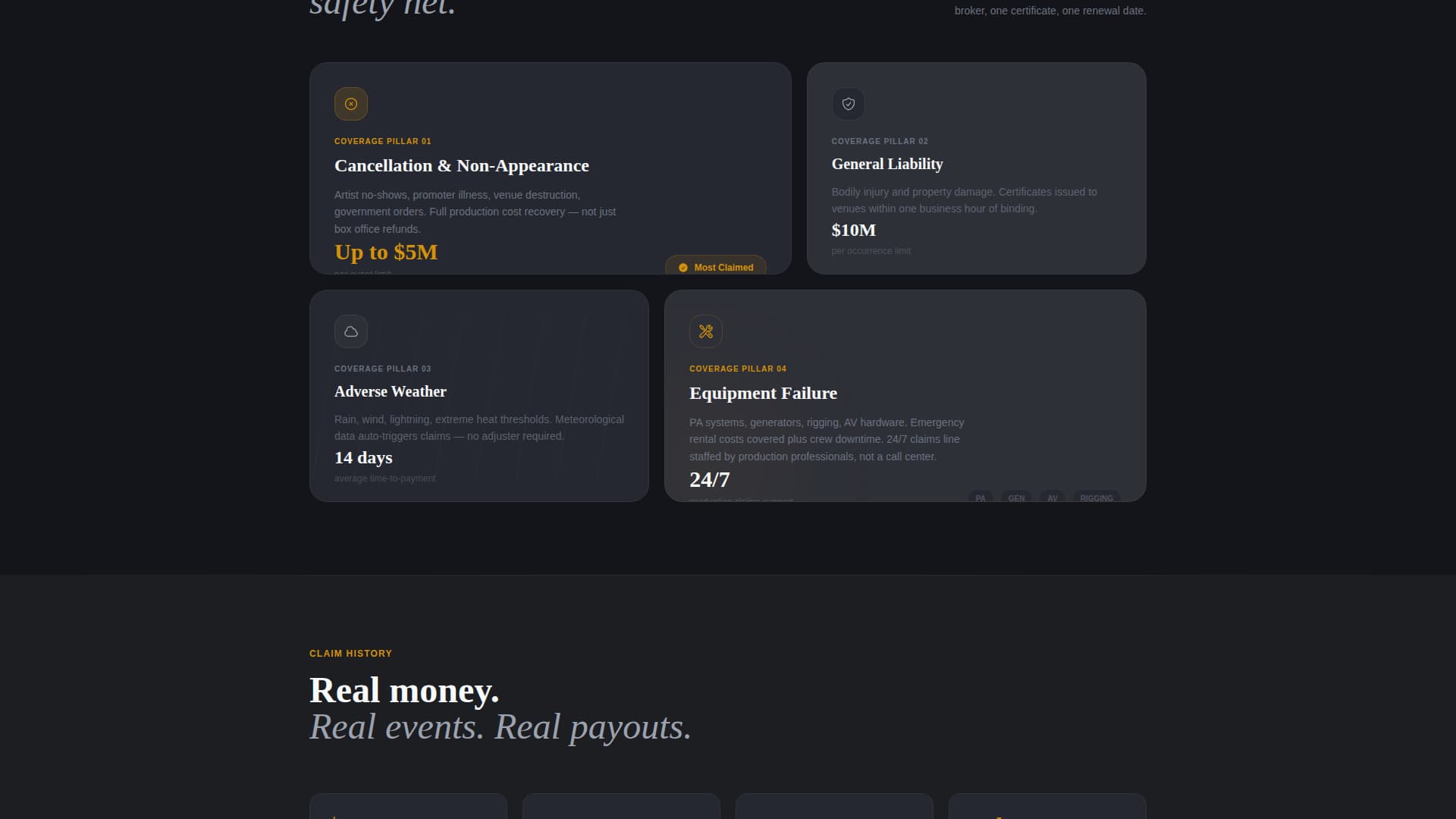 Specialty Insurance Specialist Professional Website Template